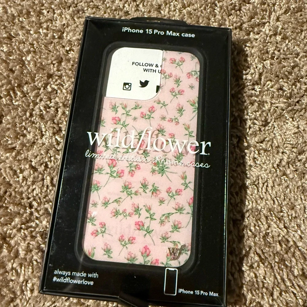 Wildflower iPhone 15 Pro Max Case